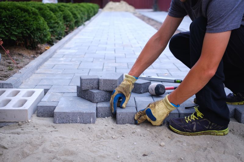 Laying Pavers on Prepared Base